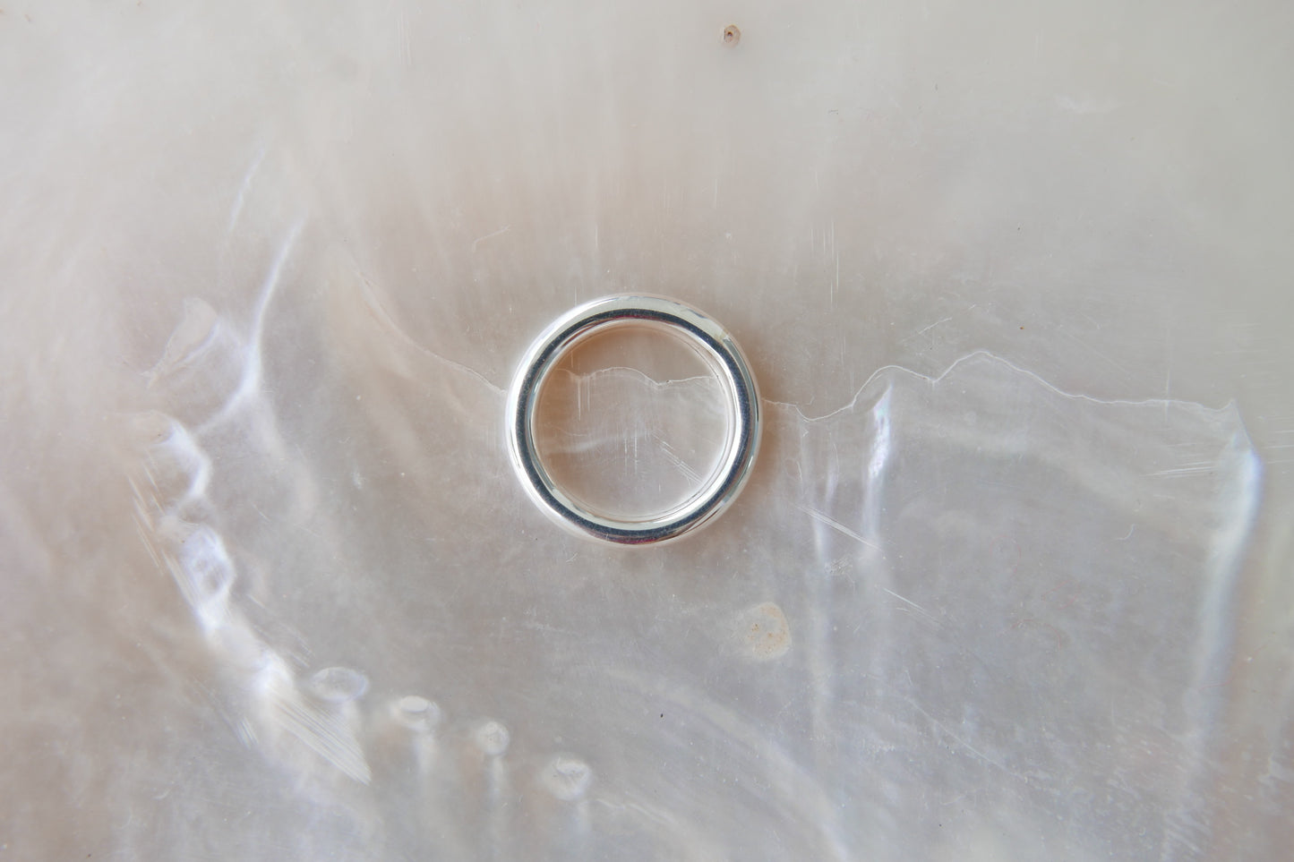 Mix Of Metals Tube Silver 925 Minimal Ring