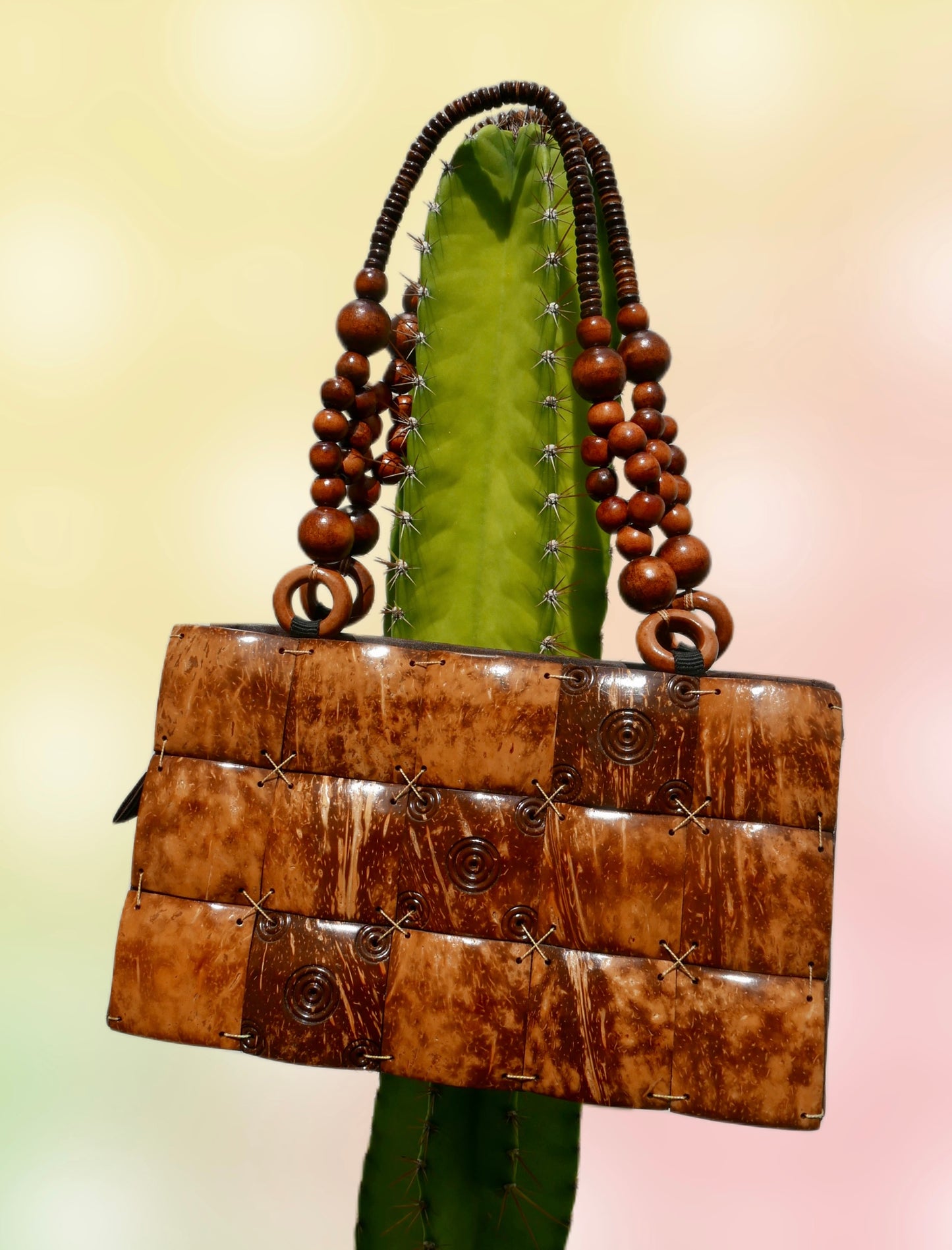 By Papuan Biak Indigenous Artisan Coconut Handbag