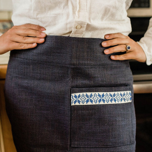 The Tatreez Apron - Blue