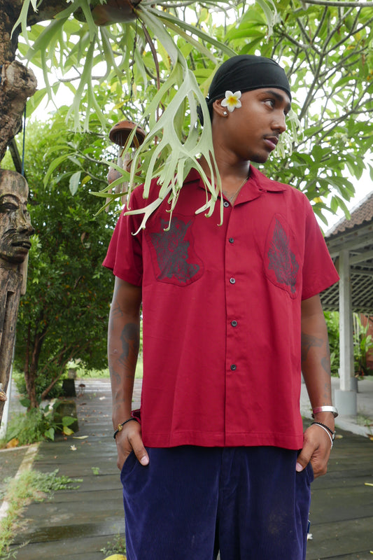 Wearemanikan Red Barong Shirt