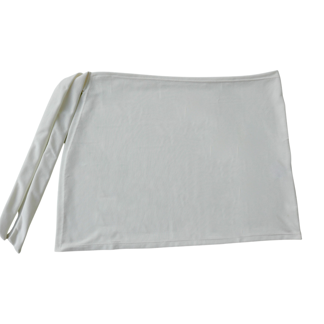 Sab Faro White Wrap Skirt