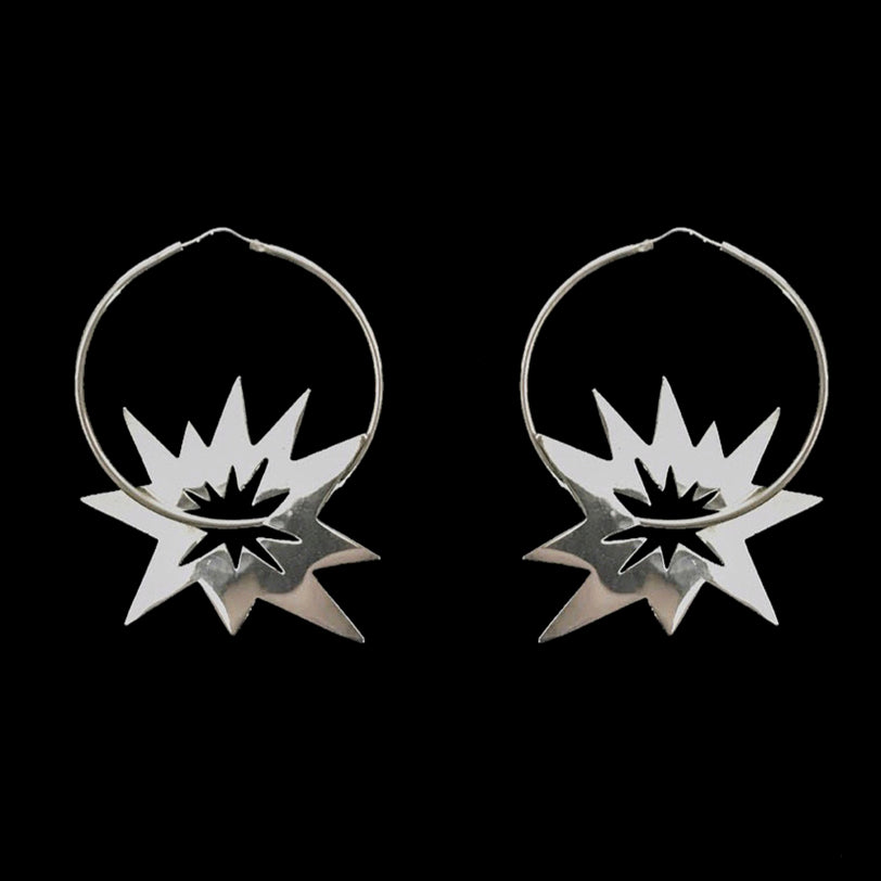 Soma Jewelry Silver Big Bang Earings