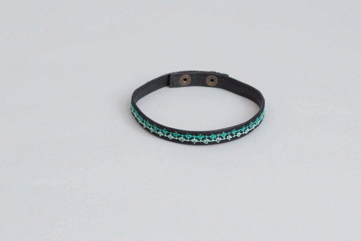 Choker/Wrap Bracelet - Teal - Darzah